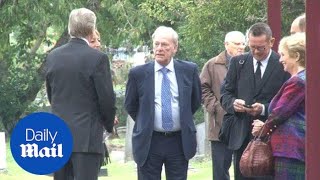 Dennis Waterman among mourners at George Coles funeral  Daily Mail [upl. by Ennovyhc]