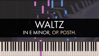 Frédéric Chopin  Waltz in E Minor Op Posth [upl. by Cally]