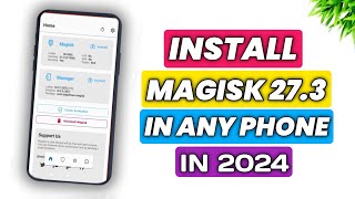 Install Magisk Manager Latest Version in Any Android  How to Install Magisk Manager Without Root [upl. by Derina774]