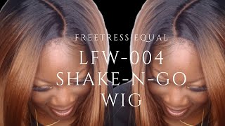 NO GLUE FREETRESS EQUAL LITE LACE FRONT WIG BOB STYLE LFW004 [upl. by Lledrev]