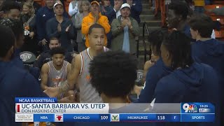 UTEP men top UCSanta Barbara 8976 [upl. by Eutnoj]