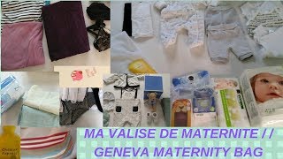 MA VALISE DE MATERNITE  GENEVA MATERNITY BAG [upl. by Perkoff]