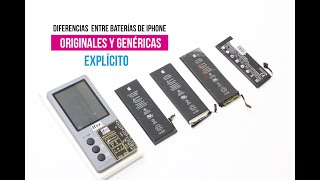 Diferencia entre baterías de iPhone originales y genéricas [upl. by Hetti]