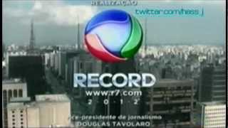 Encerramento do quotRecord Notíciasquot  Rede Record 19032012 [upl. by Harrow320]