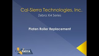 How to Replace Platen Roller on Zebra Xi4 Priners [upl. by Justina]