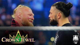 Reigns and Lesnar set for Crown Jewel collision WWE Crown Jewel 2021 WWE Network Exclusive [upl. by Marlen813]