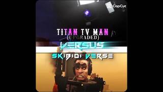 Titan tv man versus skibidi verse skibiditoilet shorts [upl. by Nnylharas]