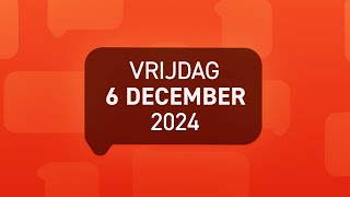 1Twente Vandaag van vrijdag 6 december 2024 [upl. by Walcoff]