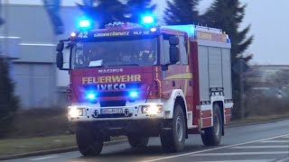 Gefahrguteinsatz mit Chlorgas in Schmölln 29022016 ANFAHRT  EINSATZSTELLE [upl. by Oler280]