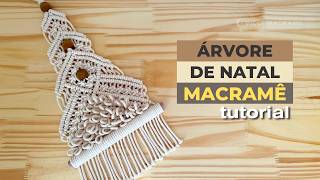 Como fazer Árvore de NATAL MACRAME passo a passo [upl. by Hodess555]