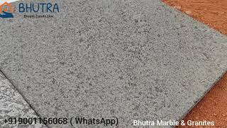 Flammed Granite Sandblast Granite Lapato Granite  Antiskid Granite Bhutra Marble 919001156068 [upl. by Ellehsem600]