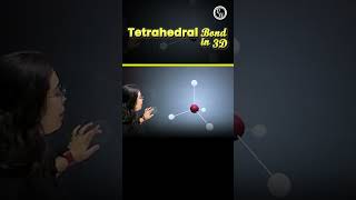 Tetrahedral Bond In 3D ⚛️⚛️ shorts chemistry pw [upl. by Prager530]