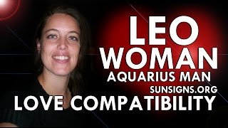 Leo Woman Aquarius Man – A Charismatic But Difficult Relationship [upl. by Dorcas846]