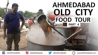 AHMEDABAD Old City Food Tour and HUGE Gujarati THALI  Part  44 I Gujarat Food Tour [upl. by Aitram]