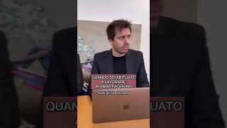 Quando sei abituato a lavorare in smartworking IlMilaneseImbruttito ​⁠ [upl. by Ettebab]