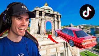 I Tried VIRAL TikTok STUNTS In GTA 5 [upl. by Halak498]