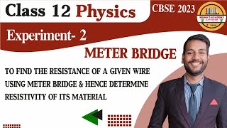 To find the resistance of a given wire using meter bridge amp hence determine resistivity [upl. by Sylera]