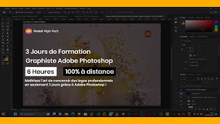 Jours 3 de Formation Graphiste Logo Adobe Photoshop Pro  Logo Improviser [upl. by Calvinna]