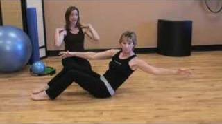 Pilates Obliques Roll Back Exercise Video [upl. by Loftus]