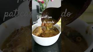 Frijoles con paticas de cerdo shortfrijoles bolaroja [upl. by Fronnia]