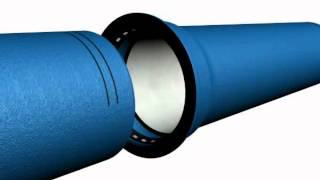 STANDARD VI joint assembly ductile iron pipe DN 60700  SaintGobain PAM [upl. by Llecrup]