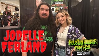 Jodelle Ferland Interview at Houston Horror film Fest [upl. by Nollat]