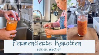 Karotten fermentieren  Probiotisches Powerfood  Gesundes für den Darm [upl. by Notna]