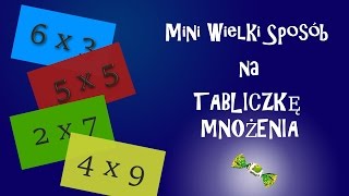 Mini Wielki Sposób na Tabliczkę Mnożenia [upl. by Brotherson]