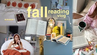 getting cozy amp getting through my fall tbr 🍂📚☕️  reading vlog [upl. by Haerle]