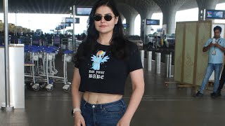 Zareen Khan Spotted At Airport [upl. by Imim]