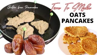 Banana Oats Pancakes  Protein pancakes [upl. by Erdnaid1]