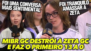 ENTREVISTA DA SAYURI E SRN APÓS O MIBR GC AMASSAR A ZETA E FAZER O PRIMEIRO 13 A 0 DO GAME CHANGERS [upl. by Enrev]