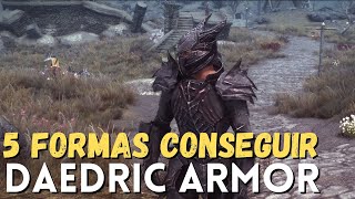 Armadura Daedrica  Daedric Armor Tutorial Fácil  Skyrim Special Edition [upl. by Yauqram485]