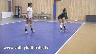 Beginner volleyball how to pass the ball in serve receive [upl. by Vedis343]