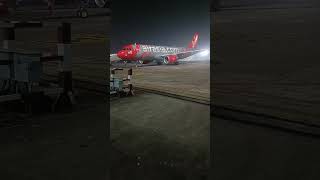 So Attractive Look AirAsia ♥️♥️♥️✈️✈️✈️✨ trending aircraft airport [upl. by Enelahs]