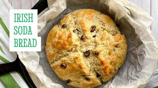 Easy Irish Soda Bread with Raisins and Buttermilk [upl. by Nediarb]