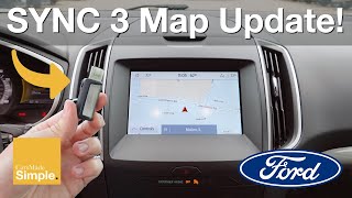 How To Update Ford SYNC 3 Navigation Maps via USB [upl. by Annahtur]