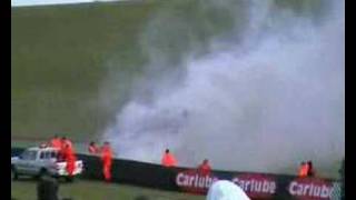 Ginetta G50 crash at Oulton Park 2008 [upl. by Innej]