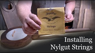 Changing Nylgut Strings [upl. by Ennayelhsa605]