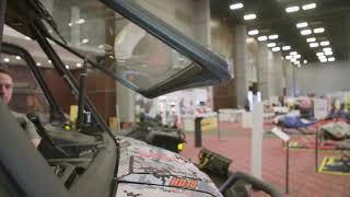 CanAm Defender Powerflip Windshield [upl. by Yanehs]