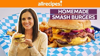 How to Make Homemade Smash Burgers  Get Cookin  Allrecipes [upl. by Mahalia271]