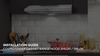 Installing a Cosmo CFK1TM filter on a COS63175S range hood rangehood kitchenappliances shorts [upl. by Laurance]