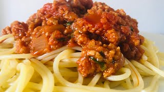 Quick and Easy Spaghetti Bolognese recipe  spaghetti Bolognese  Italian food special  shorts [upl. by Aniled343]