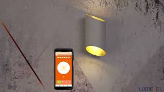 Ledvance Smart WIFI Orbis Cylindro smart LED wall lamp 20X127cm whitegold color [upl. by Rheta574]