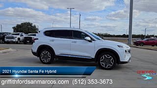 2021 Hyundai Santa Fe Hybrid SEL Premium San Antonio Austin San Marcos New Braunfels Kyle [upl. by Nalym]