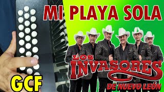 MI playa sola invasores de NL acordeon instruccional SOL [upl. by Alvin]