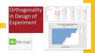 DOE Part 1  Orthogonality in Design of Experiment [upl. by Ermentrude]