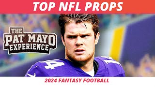 2024 Top NFL Props Fantasy Football Rankings — Timeshare RBs to Target  Underdog Prop Pickem Entry [upl. by Ipoillak]