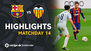 Highlights FC Barcelona vs Valencia CF 22 [upl. by Lyrrehs890]