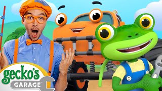 Gecko and Blippi Sing Along Songs  Geckos Garage  Trucks For Children  Cartoons For Kids [upl. by Lathrop]